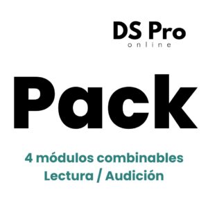 DS Pro online | Aprende alemán online 31 Pack 4 módulos combinables a tu elección (lectura / audición)