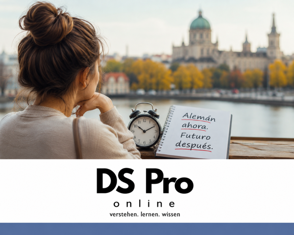 Mujer en Viena, aprende alemán ahora para tener futuro después, DS Pro online